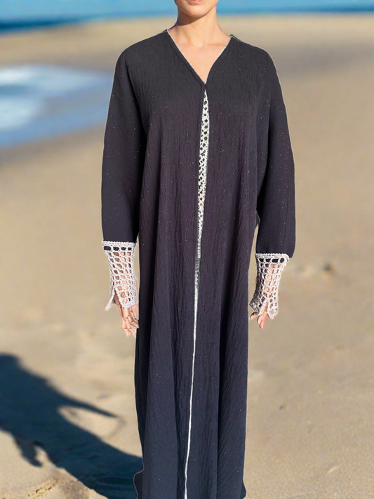 Bling x Mesh Abaya (Available for a limited time)