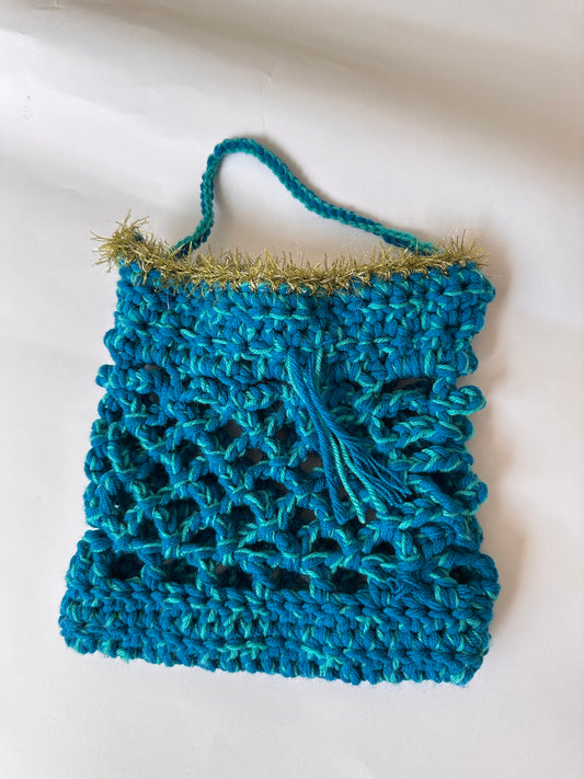 Sea Moss Crochet Pouch